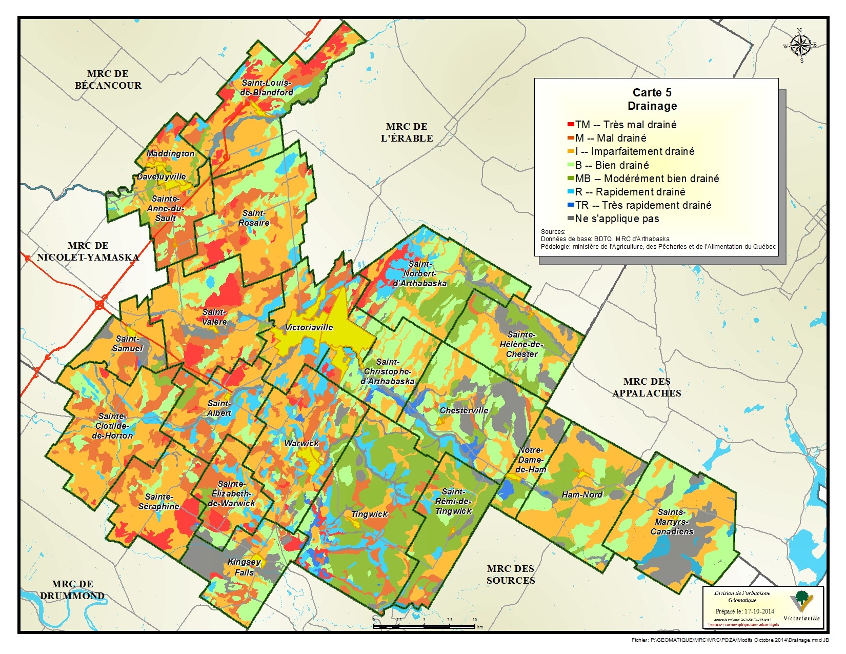 Carte 5 de 23 - Drainage