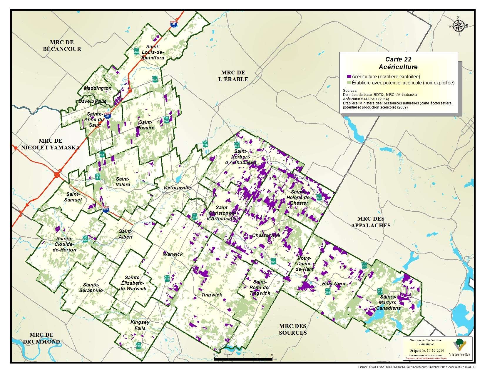 Carte 22 de 23 - Acériculture