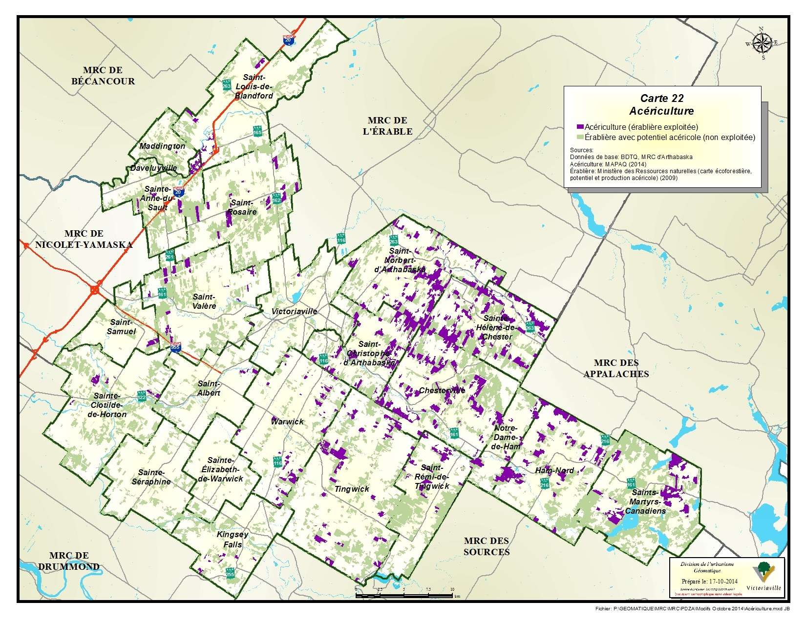 Carte 22 de 23 - Acériculture